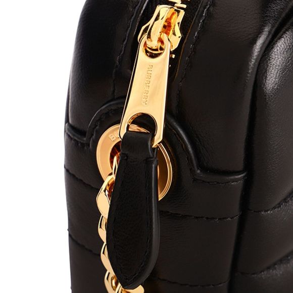 Burberry Roller Lola Mini Quilted Nappa Leather Black Shoulder Bag - Picture 8 of 9